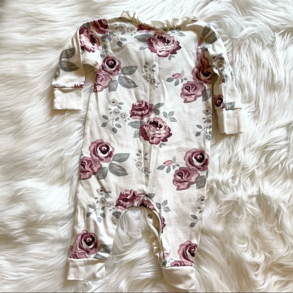 2 Organic Footless Sleepers, Sz 3-6 Mo